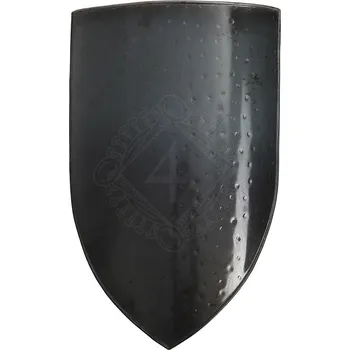 Replika zbraně Lord of Battles Erbovní štít (Heater Shield), tepaný a brynýrovaný, 1,6mm ocel