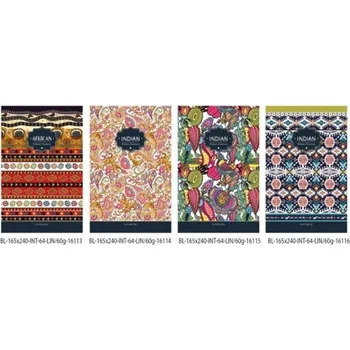 Zápisník SKICÁK DO ŠKOLY ZÁPISNÍK NOTES LINKOVANÝ OZDOBNÝ SEŠIT 165X240/64K