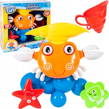 Vodní hračka ve tvaru kraba do koupele fontána ve vaně