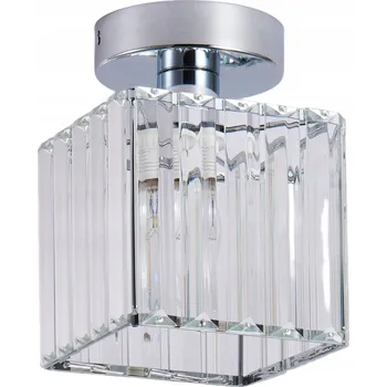Stropní svítidlo stříbrná křišťálová stropní svítidlo skleněná lampa, moderní glamour