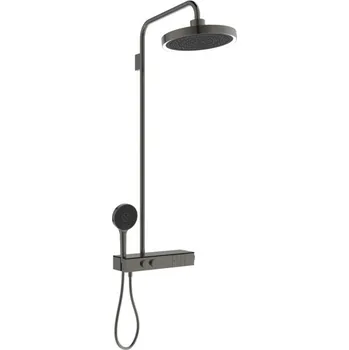 Sprchový set Ideal Standard CeraTherm Solos - Sprchový systém s 3-funkční hlavovou sprchou s LED osvětlením, magnetově šedá A7883A5