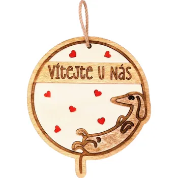 Dekorace z Řečice Cedulka pejsková 19cm❤️