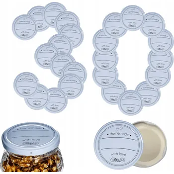 Sklenice Šroubovací Víčka na sklenice, víčko víka, víčko 66 mm, 30 ks VZOR D