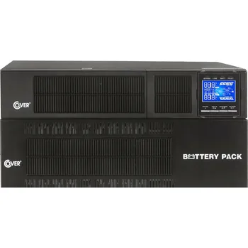 Záložní zdroj 6kW | 6kVA UPS záložní zdroj online RACK 5U 20x9Ah LCD CORE 6K COVER