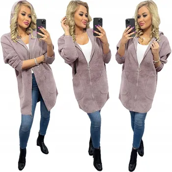 Dámské oblečení Soprato dámský kabát vícebarevný oversize s kapuce na zip, vel. univerzální