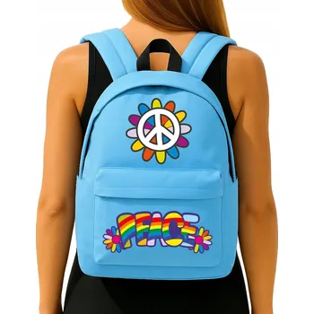 Školní batoh ŠKOLNÍ BATOH RŮŽOVÝ Pro Dívku PEACE Studentský | Lehký Do Školy