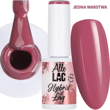 Lak na nehty Hybridní lak ALLELAC 6g LED/UV Gel Polish Flash Pink Caramel Rose Růžová