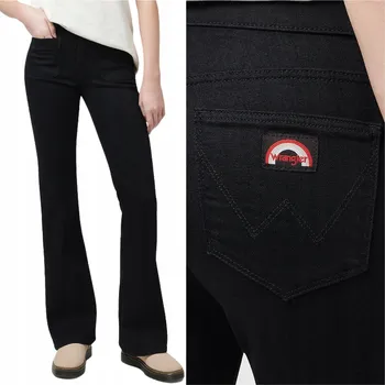 Dámské džíny Wrangler FLARE Black Džíny černé dámské rifle zvony W26 L30