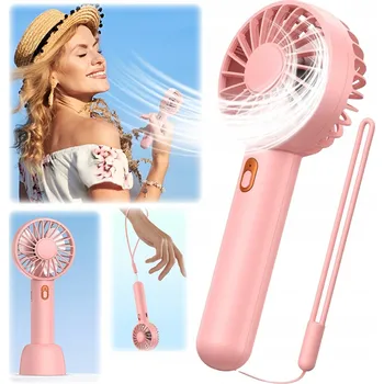 Domácí ventilátor USB ventilátor Tichý mini stolní ventilátor chlazení TOPK K30 růžový