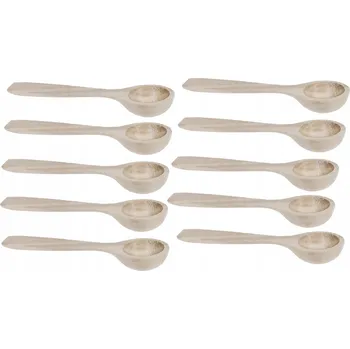 Příbor Dřevěná lžička 8 cm kulička na cukr sůl 100 kusů