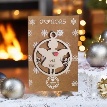 Dekorace z Řečice Dárková kartička Anděl "váš text"