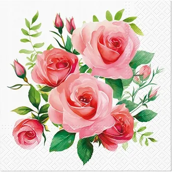 Papírový ubrousek Ubrousek DEKORAČNÍ čtverec papírový 33cmx33cm TETEaTETE