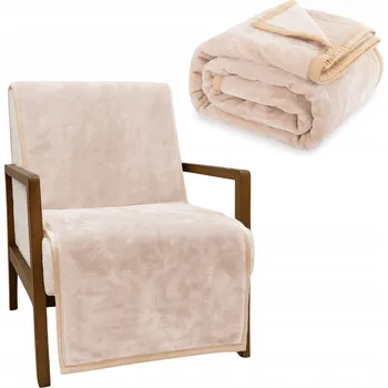 Prostěradlo Deka Łóżkoholicy akryl 70 cm x 160 cm béžová