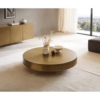 Konferenční stolek Konferenční stolek Ryo 120x30 cm zlatá metalíza