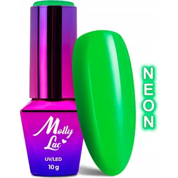 Lak na nehty Hybridní lak MOLLYLAC 10g Women In Paradise The Lemongrass Neon Č.72