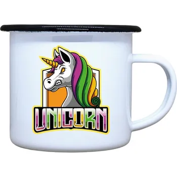 DOBRÝ TRIKO Plecháček s potiskem Naštvaný jednorožec Velikost plecháčku: 330 ml