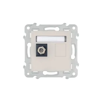 Elektrická zásuvka Anténní zásuvka jednoduchá typu F kašmír Bella GPA-1BL/M.KS Polmark