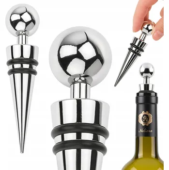 Zátka na láhev Przydasie #3598 9x3x3 cm stříbrná