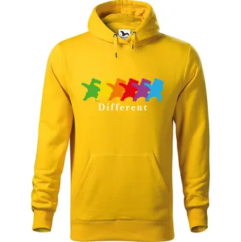 Pánská mikina DOBRÝ TRIKO Pánská mikina s potiskem Different Velikost pánské mikiny: 3XL, Barva: Žlutá