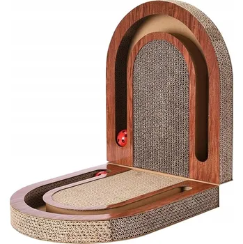 Hračka pro kočku Interaktivní hračka pro kočky z vlnité lepenky s integrovanou kuličkou