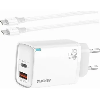 Rychlá 45W GaN nabíječka s USB-C kabelem pro Motorola Moto G42