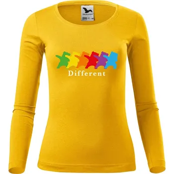 Dámské tričko DOBRÝ TRIKO Dámské bavlněné triko Different Velikost: XS, Barva: Žlutá