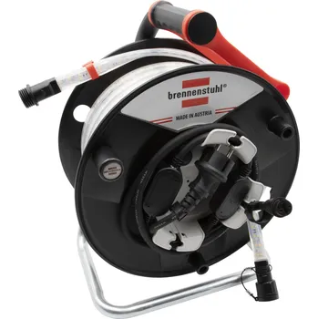 Prodlužovací kabel Brennenstuhl&nbsp;LED světelná hadice BS2540SI D na úložném bubnu, 25m, 4000K, oboustranná, 2m H07RN-F 2G1.5 typ C (IP44)