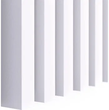 Obraz Moderní Dekorativní Lamely - BÍLÁ MATNÁ 3x4cm