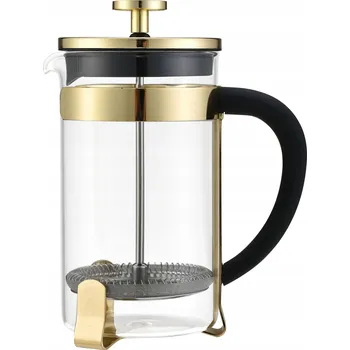 Kávovar Kávovar French Press 1l, zlatý, NEREZOVÁ OCEL SKLO
