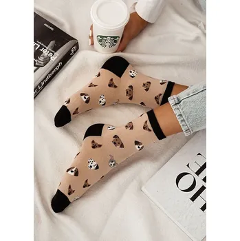 Pánské ponožky Milena ponožky dámské 0200 - 119 Psi - šedá, 37-41 (Dámské ponožky Milena)