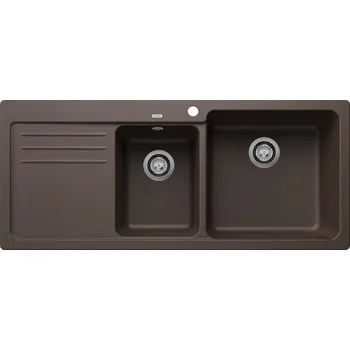 Granitový dřez Dvoukomorový dřez Blanco NAYA granitový hnědý