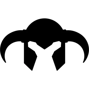 Samolepící dekorace Samolepka na stěnu helma Vikinga 15x11cm