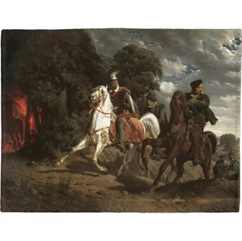 prostírání Prostírání na stůl Útěk Jindřicha Valois z Polska Artur Grottger