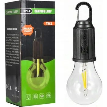 Stojací lampa Akumulátorová LED lampa POWERON 2 W s USB vstupem a závěsným držákem