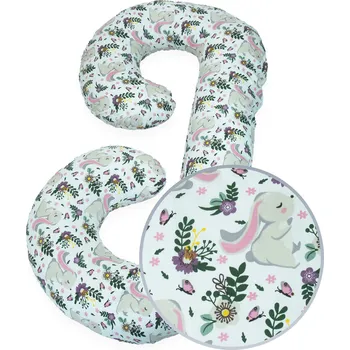 Polštář POLŠTÁŘ POLŠTÁŘ ROHLÍK PRO SPANÍ V TĚHOTENSTVÍ TYP C + POVLEČENÍ Kerstin