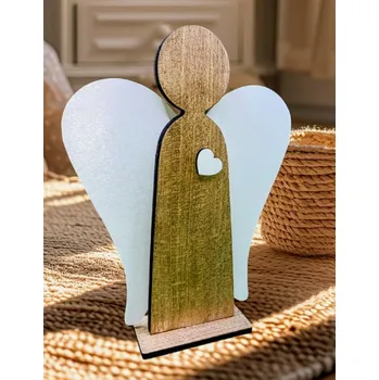 Dekorace z Řečice Dřevěný anděl 20cm♥️