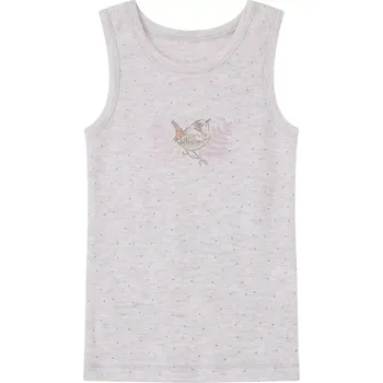 Dívčí spodní tílko Wolf S2461 světle šedý melír