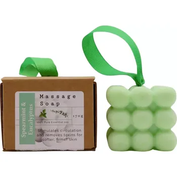 Koupelová kosmetika AW Aromatics Masážní mýdlo s esenciálními oleji Máta & Eukalyptus 170 g