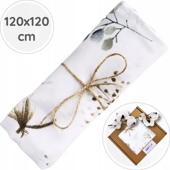 Zavinovačka ZAVINOVAČKA PLENKA MUŠELÍNOVÁ POLSKÁ 120x120 cm OD BabyU