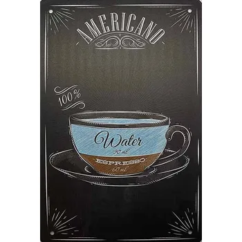 Obraz Plechová cedule Americano