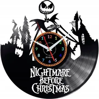 Hodiny JACK SKILLINGTON NÁSTĚNNÉ HODINY DEKORATIVNÍ MODERNÍ VINYLOVÁ DESKA