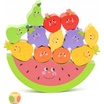 Dřevěná hračka Dřevěná balanční hra Montessori Ovoce