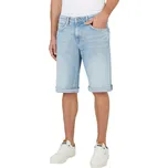 Pepe Jeans Pánské kraťasy STRAIGHT SHORT CASH Barva: denim (odpovídá obrázku), Velikost: W30