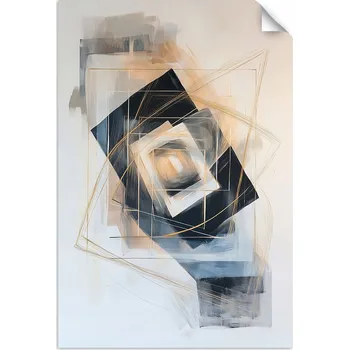 Obraz Abstrakce Tvary Geometrie PLAKÁT do OBÝVÁKU LOŽNICE KUCHYNĚ 30x45