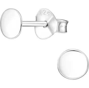 Náušnice Olivie Stříbrné náušnice 4mm PECKY 4437 Ag 925; ≤0,3 g.
