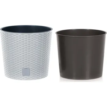 Květináč Květináč plast bílý Prosperplast 40 cm x 40 cm x 37,5 cm