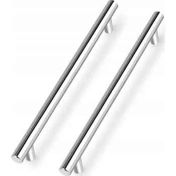 Nábytkové kování Nábytková úchytka pro skříňky a zásuvky 256 mm 10 Ks, stříbrná, ocelová