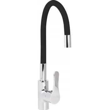 Vodovodní baterie Stojánková kuchyňská baterie Silla elastic černá, stříbrná