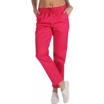 Dámské kalhoty Zdravotnické kalhoty Edora růžové 4XL