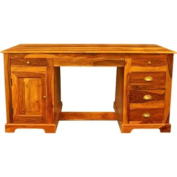 Psací stůl RAAVI z palisandru - světle medová